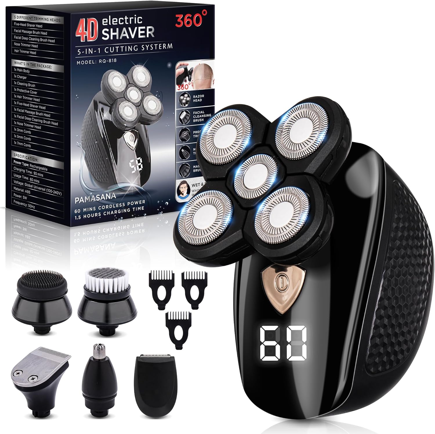 Bald Electric Head Shaver for Men